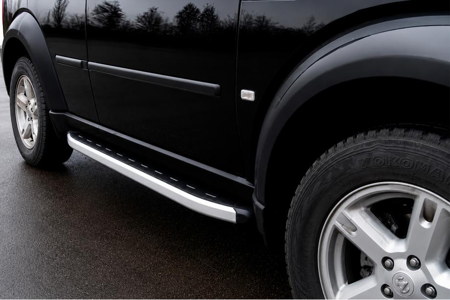 Dodge Nitro 2006-2011 гг. Боковые Подножки Fullmond (2 шт., Алюминий) Image