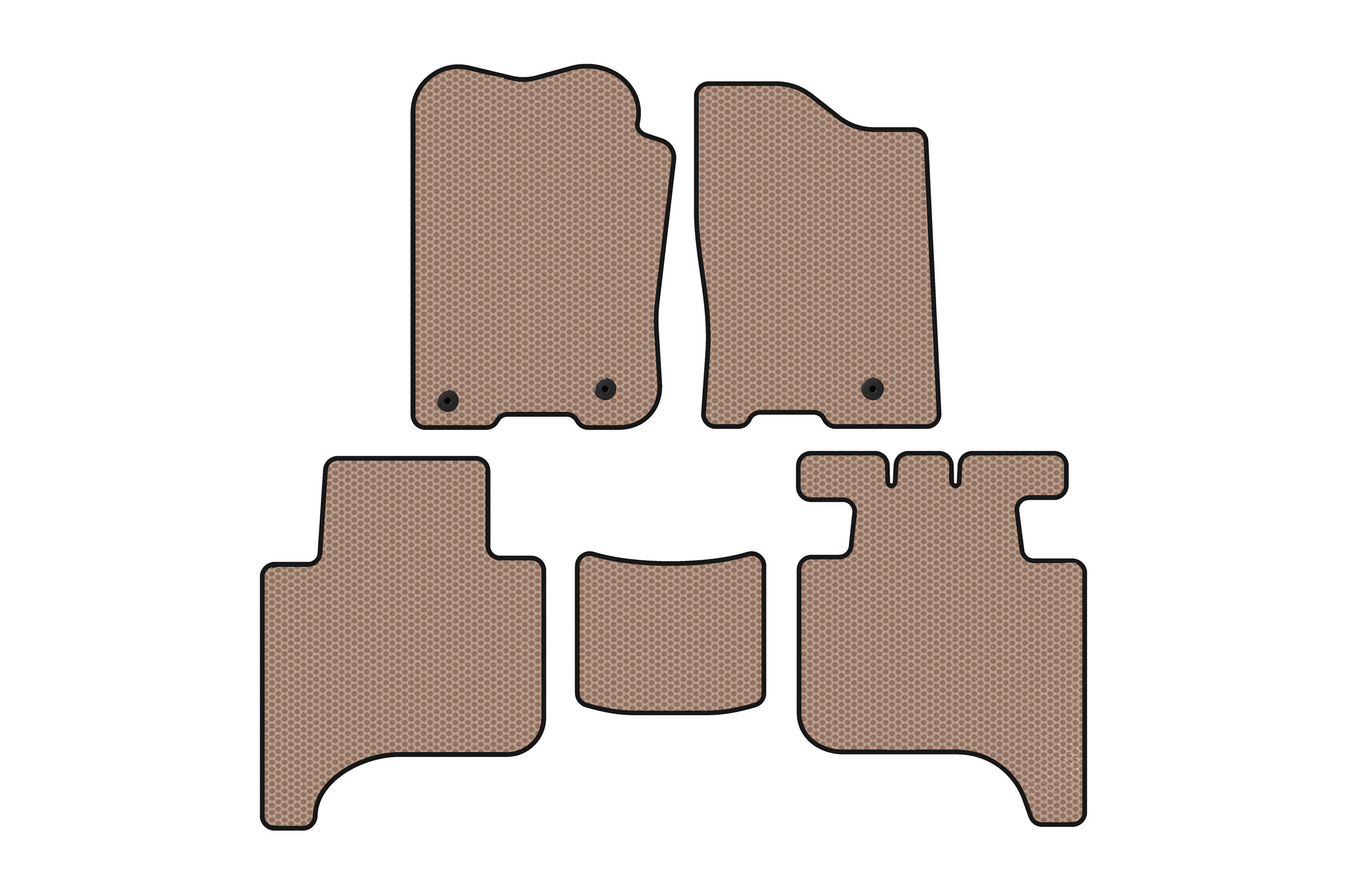 Гумові килимки Carsuit (2 ряди, 2004-2008, бежевий) для Infiniti QX56 рр