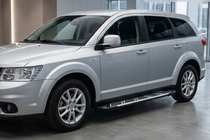 Fiat Freemont 2011-2016 гг. Боковые Подножки Sunrise (2 шт., Алюминий) фото 1