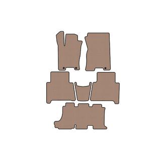 Резиновые коврики Carsuit (3 ряда, бежевые) фото 1