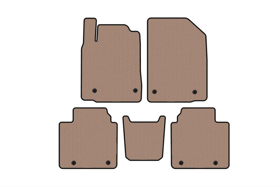 Lexus ES 2006-2011 гг. Резиновые Коврики Carsuit (Бежевые) Фото 1