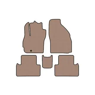 Резиновые коврики Carsuit (2 ряда, 7-местный, бежевые) фото 1
