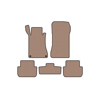 Резиновые коврики Carsuit (Купе, бежевые) Mercedes CLK W209 2002-2010 гг. фото 1