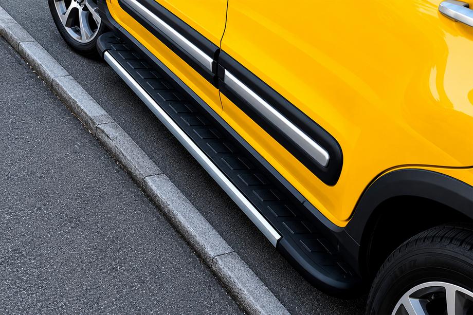 Fiat 500/500L 2013-2022 гг. Боковые Подножки Duru (2 шт., Алюминий) Image
