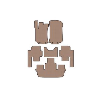 Резиновые коврики Carsuit (3 ряда, бежевые) фото 1