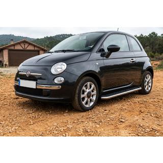 Боковые Подножки Maydos V1 (2 шт., Алюминий и Нержавейка) Fiat 500/500L 2013-2022 гг. фото 1