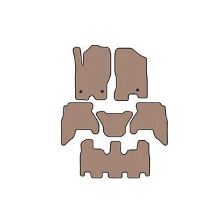 Резиновые Коврики Carsuit V1 (3 Ряда, Бежевые) фото 1
