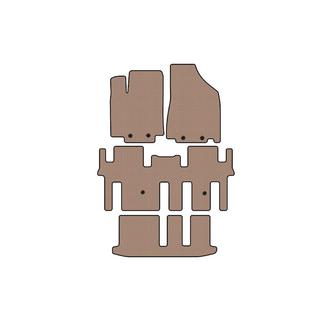 Резиновые коврики Carsuit (3 ряда, бежевые) фото 1