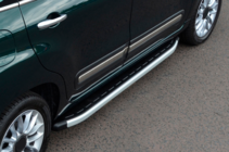 Fiat 500/500L 2013-2022 гг. Боковые Подножки Fullmond (2 шт., Алюминий) фото 1