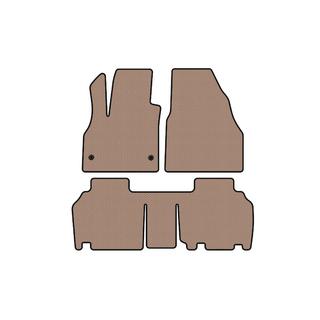 Резиновые коврики Carsuit (2 ряда, 5-дверный/7-местный, бежевые) фото 1