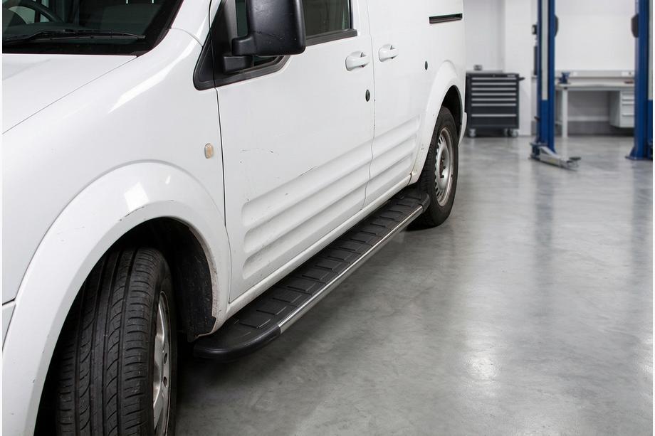 Ford Connect 2002–2006 гг. Боковые Подножки Duru (2 шт., Алюминий) Image