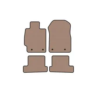 Резиновые коврики Carsuit (Купе, бежевые)