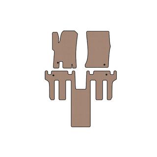 Резиновые коврики Carsuit (2 ряда, бежевые) Ssang Yong Rodius фото 1