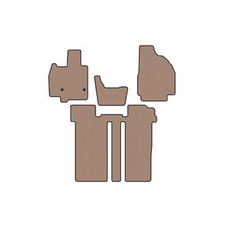 Резиновые коврики Carsuit (2 ряда, 6-местный, бежевые) фото 1