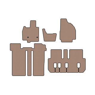 Резиновые коврики Carsuit (3 ряда, 6-местный, бежевые) фото 1