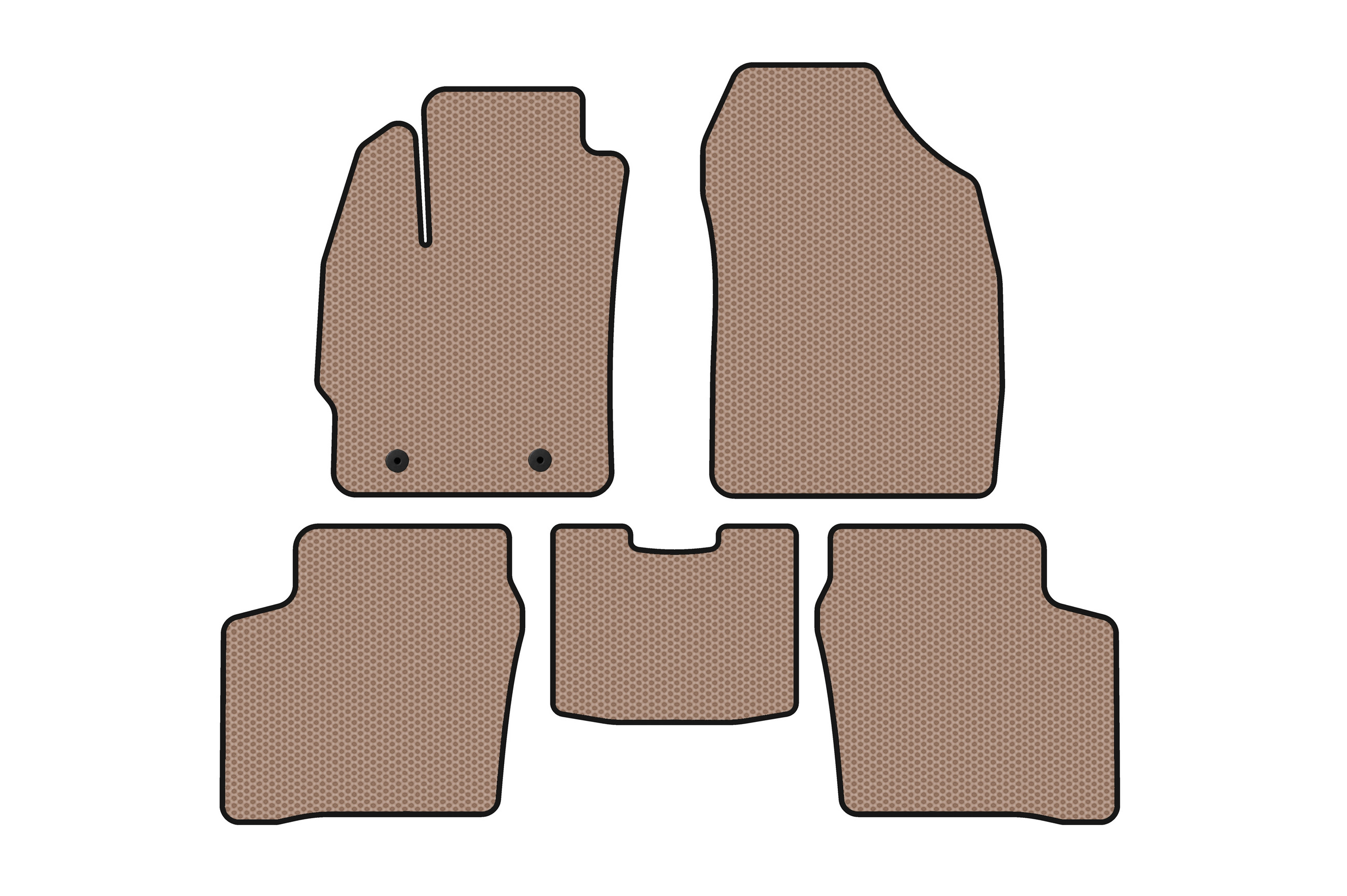 Гумові килимки Carsuit (LB, бежевий) для Toyota Prius 2003-2009 рр