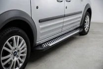 Ford Connect 2006–2009 гг. Боковые Подножки Line (2 шт., Алюминий) Макси База фото 1