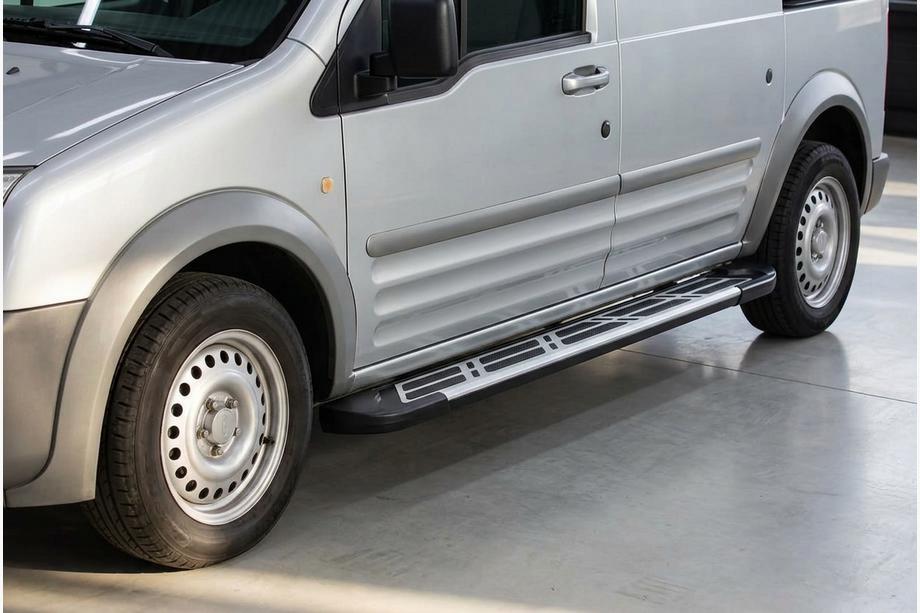 Ford Connect 2010-2013 гг. Боковые Подножки Sunrise (2 шт., Алюминий) Image