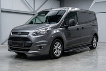 Ford Connect 2014-2021 гг. Боковые пороги Bosphorus Black (2 шт., алюминий) Макси База фото 1