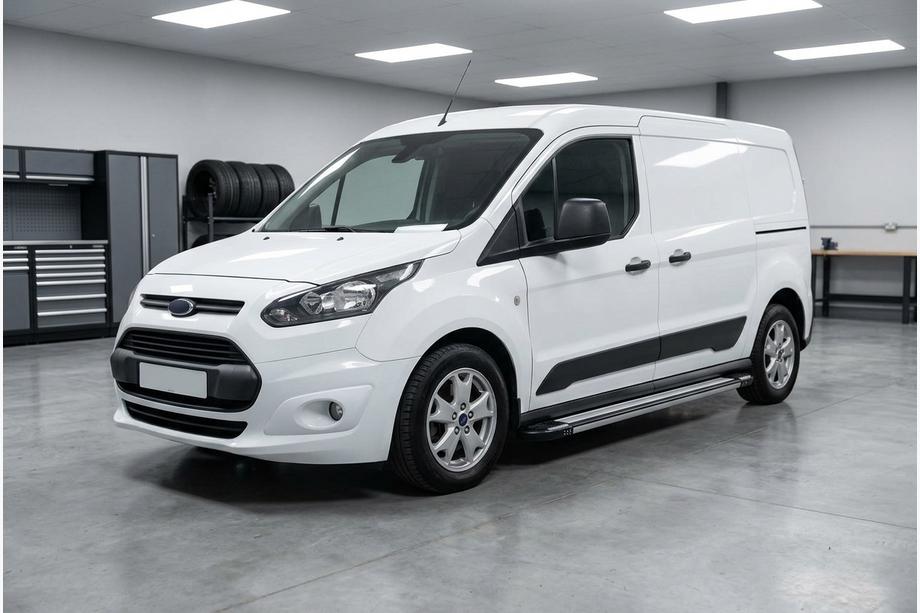 Ford Connect 2014-2021 гг. Боковые Подножки Rainbow (2 шт., Алюминий) Image