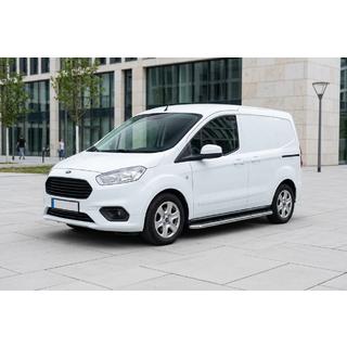 Боковые Подножки Maydos V1 (2 шт., нержавейка) Ford Courier 2014-2023 гг. фото 1