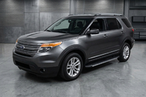 Ford Explorer 2011-2019 гг. Боковые Подножки Duru (2 шт., Алюминий) фото 1