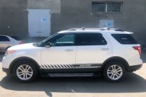 Ford Explorer 2011-2019 гг. Боковые Подножки Sunrise (2 шт., Алюминий) фото 6