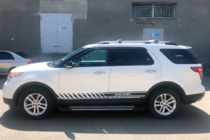 Ford Explorer 2011-2019 гг. Боковые Подножки Sunrise (2 шт., Алюминий) фото 6