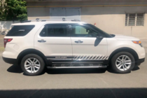 Ford Explorer 2011-2019 гг. Боковые Подножки Sunrise (2 шт., Алюминий) фото 5