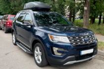 Ford Explorer 2011-2019 гг. Боковые пороги RedLine V1 (2 шт., алюминий) фото 1