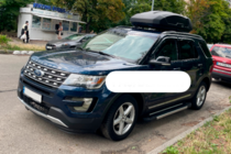 Ford Explorer 2011-2019 гг. Боковые пороги RedLine V1 (2 шт., алюминий) фото 3