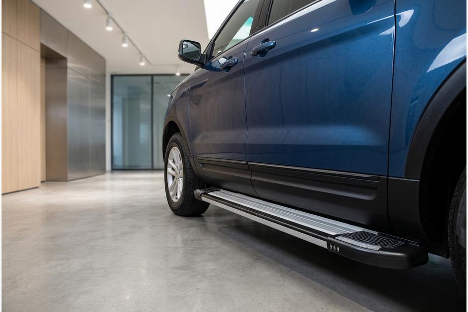 Ford Explorer 2011-2019 гг. Боковые Подножки Rainbow (2 шт., Алюминий) Image