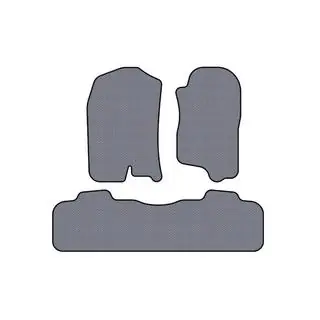 Резиновые коврики Carsuit (2 ряда, 2007-2014, серый) фото 1