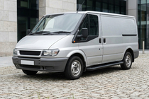 Ford Transit 2000–2014 гг. Боковые Подножки Allmond Black (2 шт., Алюминий) фото 1