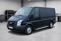 Ford Transit 2000–2014 гг. Боковые Подножки Line (2 шт., Алюминий) фото 1