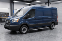 Ford Transit 2000–2014 гг. Боковые Подножки Duru (2 шт., Алюминий) фото 1