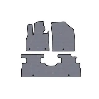 Резиновые коврики Carsuit (2 ряда, 7-местный, серый) фото 1