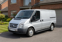 Ford Transit 2000–2014 гг. Боковые пороги Bosphorus Black (2 шт., алюминий) фото 1