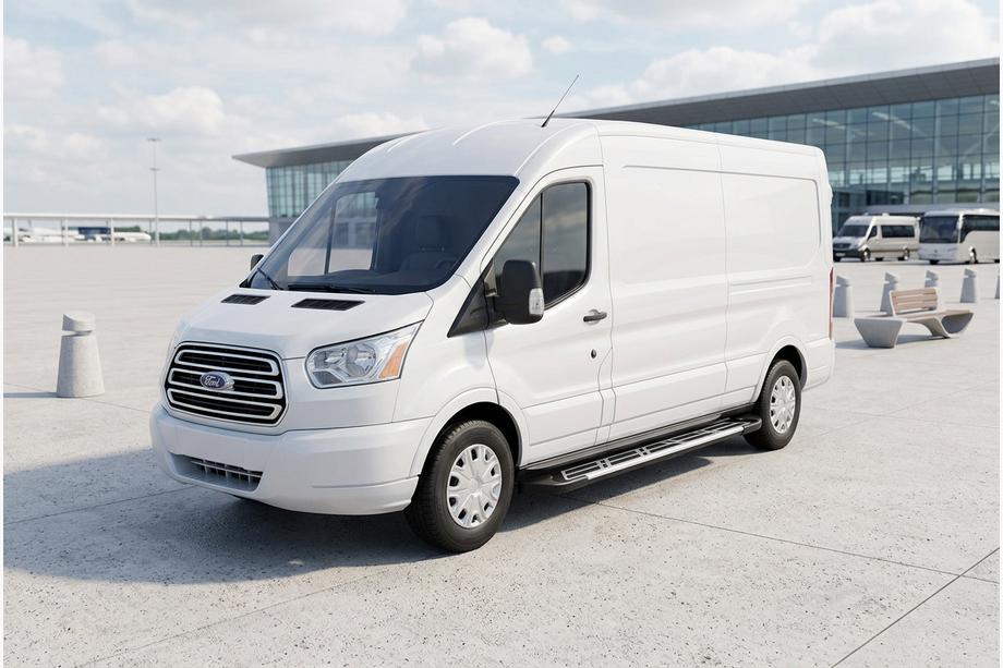 Ford Transit 2014- гг. Боковые Подножки Sunrise (2 шт., Алюминий) Image