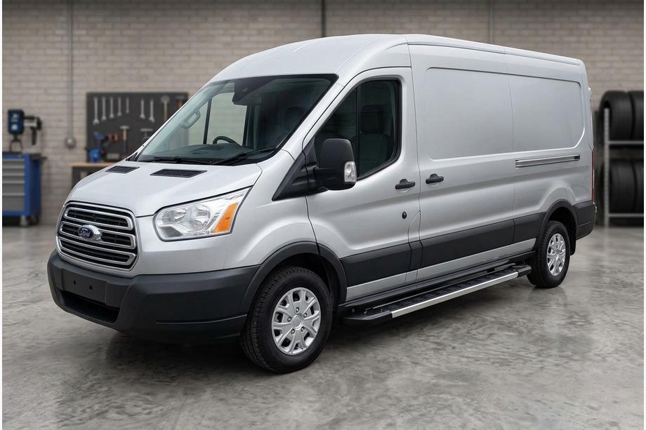 Ford Transit 2014- гг. Боковые пороги RedLine V1 (2 шт., алюминий) Image