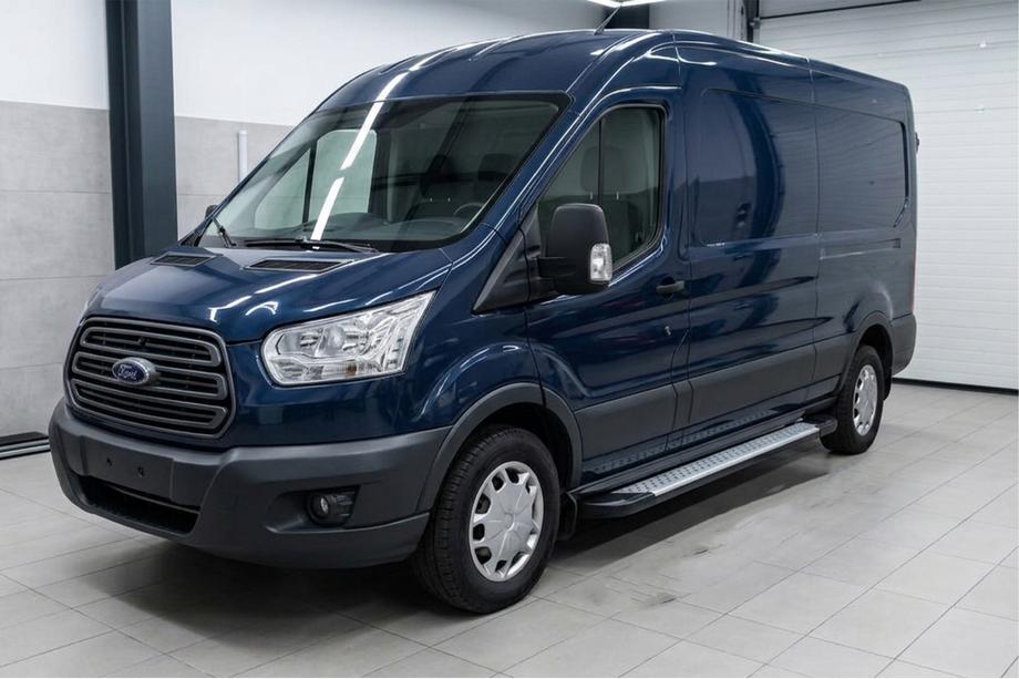 Ford Transit 2014- гг. Боковые Подножки Allmond Grey (2 шт., Алюминий) Image