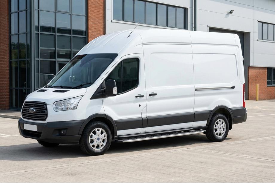 Ford Transit 2014- гг. Боковые Подножки Fullmond (2 шт, алюминий) Image