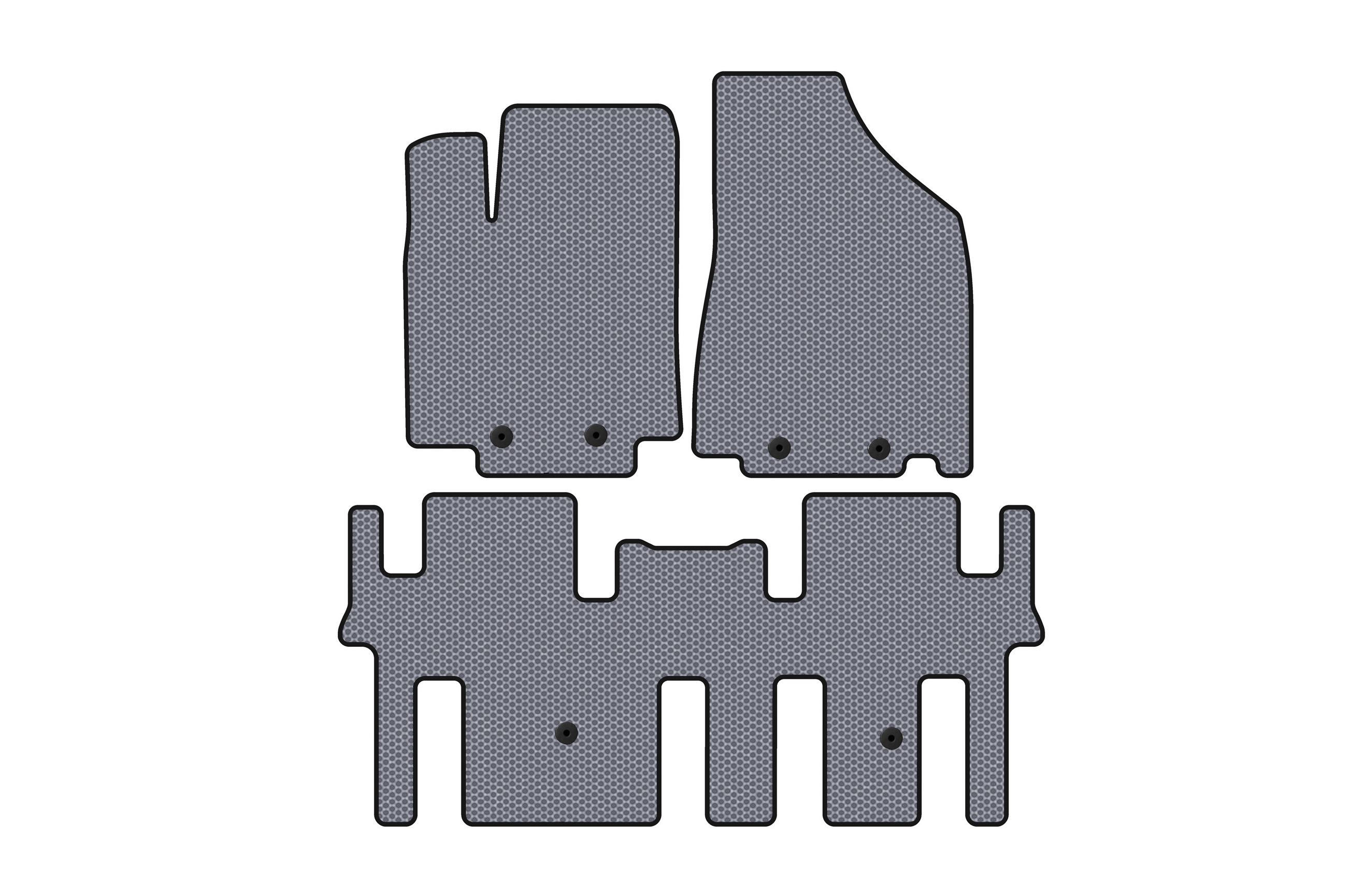 Гумові килимки Carsuit (2 ряди, сірий) для Nissan Pathfinder R52 2012-2021 рр
