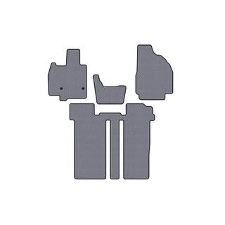 Резиновые коврики Carsuit (2 ряда, 6-местный, серый) фото 1