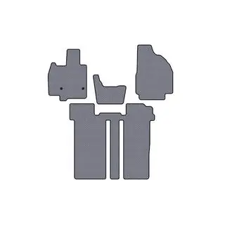 Резиновые коврики Carsuit (2 ряда, 6-местный, серый) фото 1