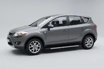 Ford Kuga 2008-2013 гг. Боковые Подножки Duru (2 шт., Алюминий) фото 1