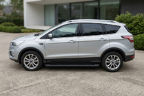 Ford Kuga/Escape 2013-2019 гг. Боковые Подножки Allmond Black (2 шт., Алюминий) фото 1