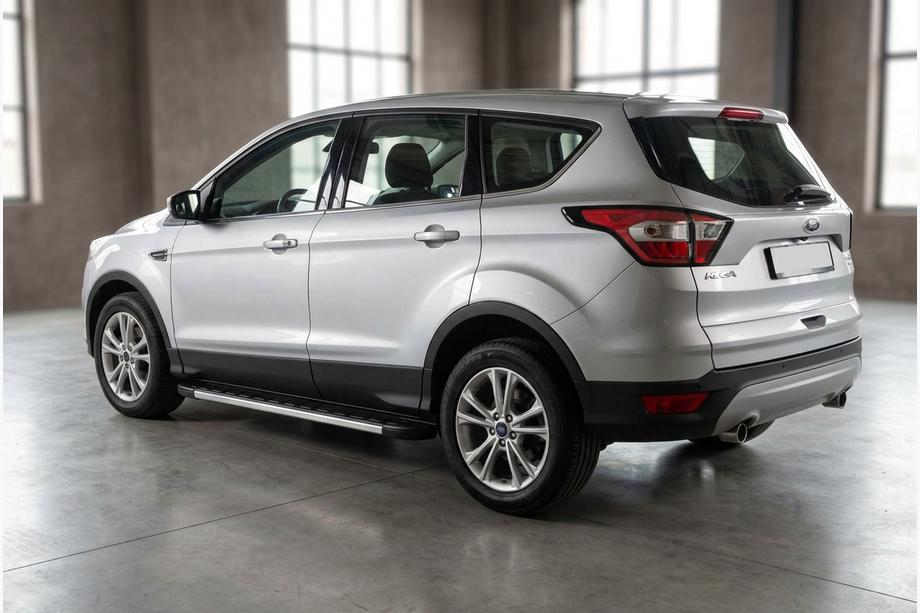 Ford Kuga/Escape 2013-2019 гг. Боковые Подножки Duru (2 шт., Алюминий) Image