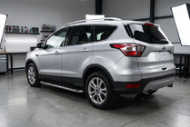 Ford Kuga/Escape 2013-2019 гг. Боковые Подножки Maydos V1 (2 шт., Алюминий и Нержавейка) фото 1