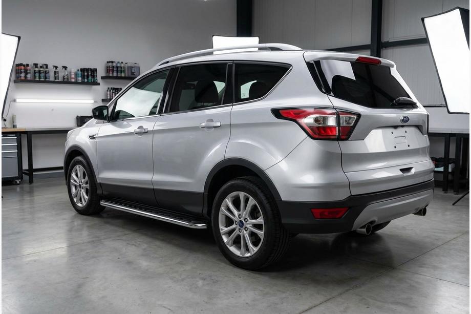 Ford Kuga/Escape 2013-2019 гг. Боковые Подножки Maydos V1 (2 шт., Алюминий и Нержавейка) Image